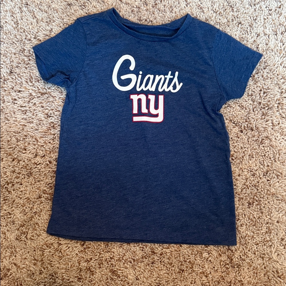 NFL NY Giants Blue Toddler Shirt 4T